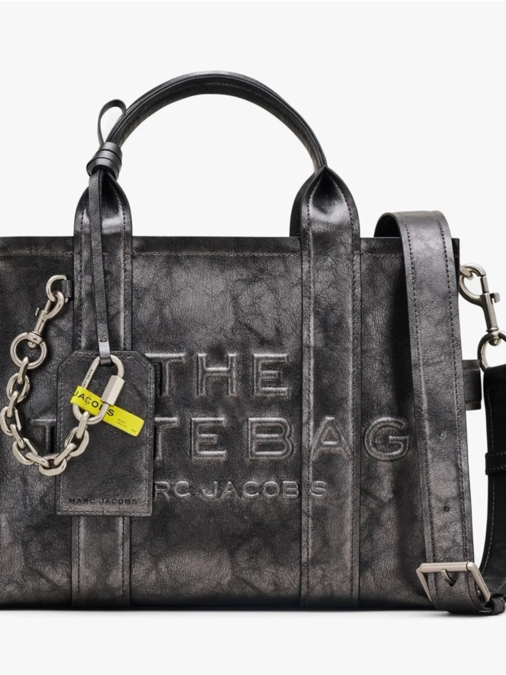 Marc Jacobs Black distressed medium tote